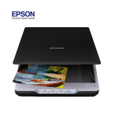爱普生（EPSON） V19 平板式便携照片文档A4扫描仪